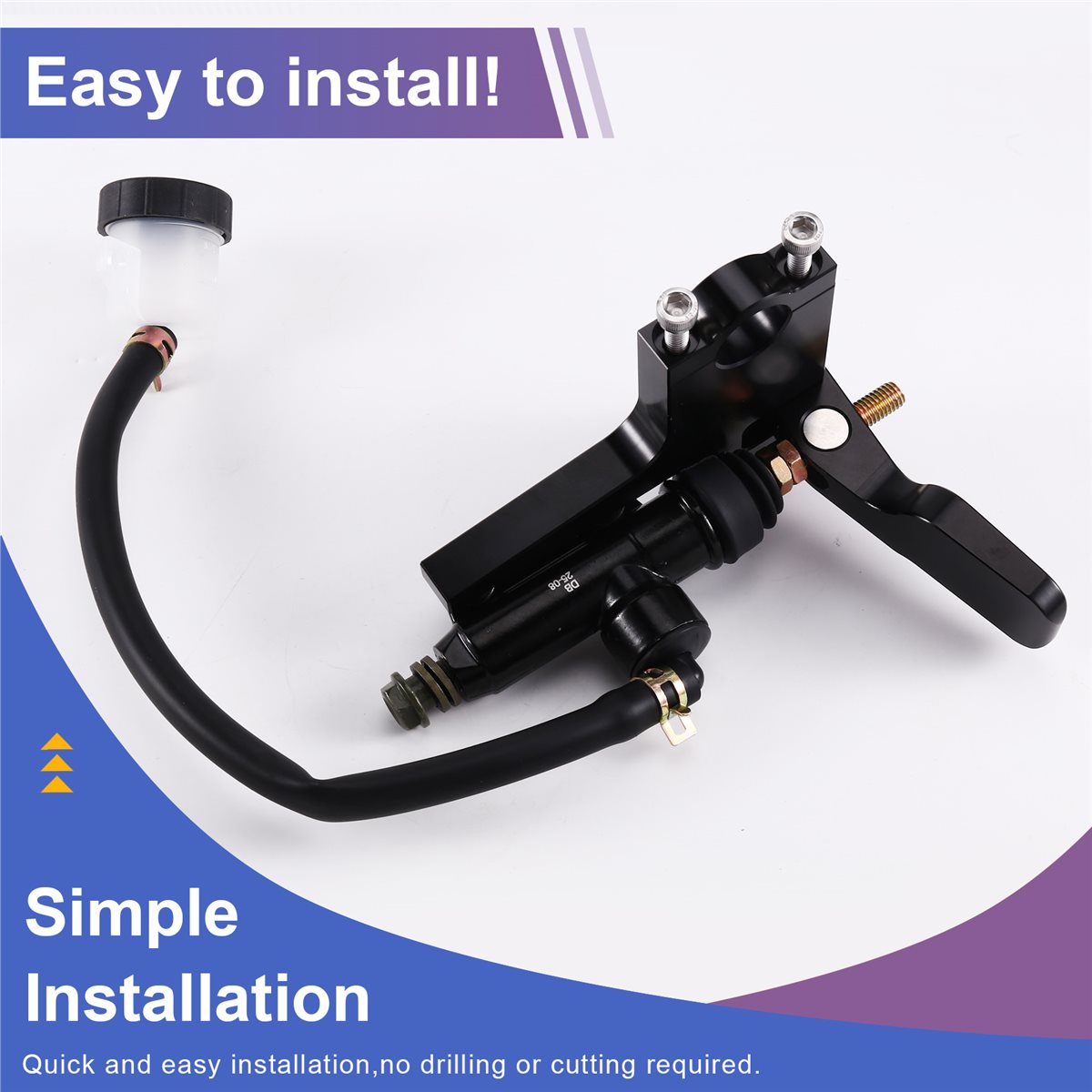 Motorcycle Thumb Brake System Kit - مجموعة مقبض فرامل الإبهام للدراجات النارية